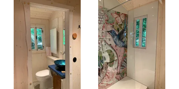 Dusche/WC mit Warmwasser